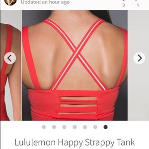 BUNDLED - 2 lululemon straps workout tops Sz. 2